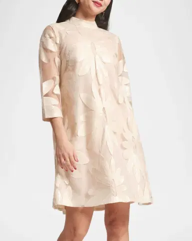 Frances Valentine Diplomat Floral Sequin Mock-Neck Mini Dress | Thumbnail 3 Frances Valentine Diplomat Floral Sequin Mock-Neck Mini Dress | Thumbnail 3