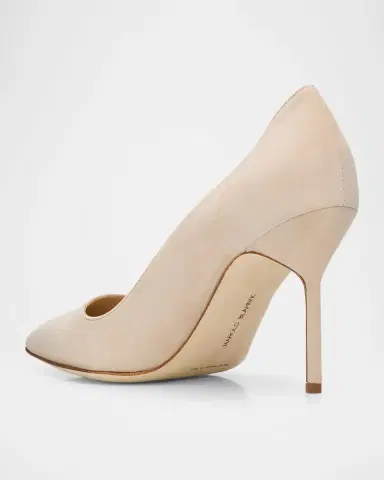 Manolo Blahnik 90mm BB Suede Pointed-Toe Pumps | Thumbnail 4 Manolo Blahnik 90mm BB Suede Pointed-Toe Pumps | Thumbnail 4