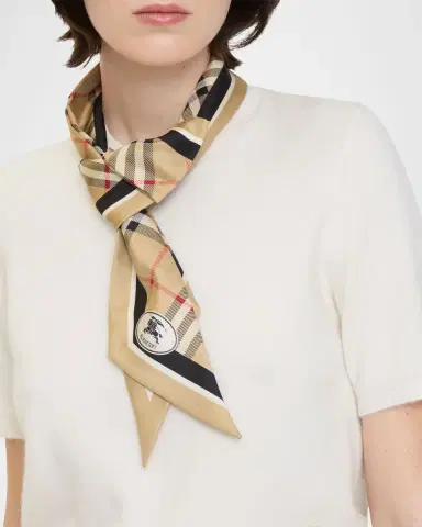 Burberry EKD Skinny Silk Scarf | Thumbnail 3