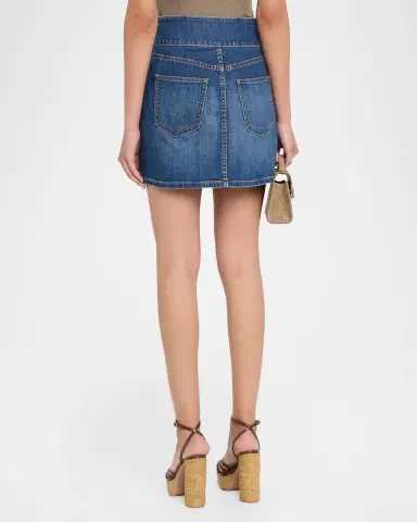 Ramy Brook Liv Denim Mini Skirt | Thumbnail 3