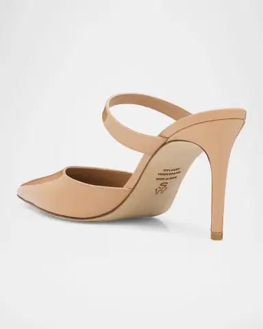 Stuart Weitzman 85mm Stuart Power Patent Leather Mule Pumps | Thumbnail 4 Stuart Weitzman 85mm Stuart Power Patent Leather Mule Pumps | Thumbnail 4