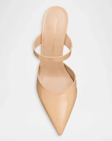 Stuart Weitzman 85mm Stuart Power Patent Leather Mule Pumps | Thumbnail 6 Stuart Weitzman 85mm Stuart Power Patent Leather Mule Pumps | Thumbnail 6