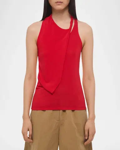Helmut Lang Twisted Halter Tank Top | Thumbnail 4 Helmut Lang Twisted Halter Tank Top | Thumbnail 4
