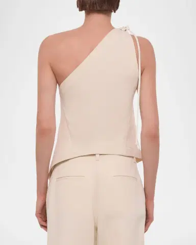 Helmut Lang Asymmetric One-Shoulder Sailor Top | Thumbnail 3 Helmut Lang Asymmetric One-Shoulder Sailor Top | Thumbnail 3