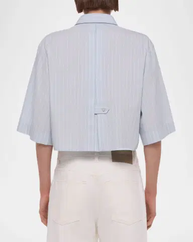 Helmut Lang Cropped Trench Shirt | Thumbnail 3 Helmut Lang Cropped Trench Shirt | Thumbnail 3