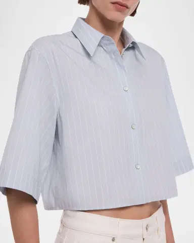 Helmut Lang Cropped Trench Shirt | Thumbnail 5 Helmut Lang Cropped Trench Shirt | Thumbnail 5