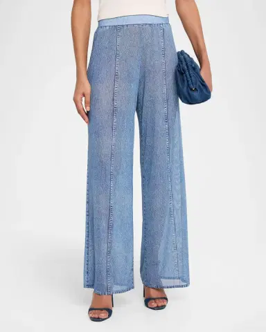 rag & bone rb Miramar Mesh Wide-Leg Pants | Thumbnail 4 rag & bone rb Miramar Mesh Wide-Leg Pants | Thumbnail 4