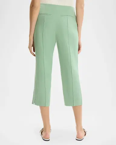 Theory Slit-Cuff Linen-Blend Capri Pants | Thumbnail 2 Theory Slit-Cuff Linen-Blend Capri Pants | Thumbnail 2