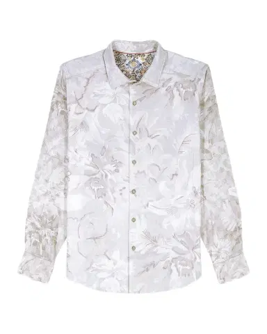 Robert Graham Men's Sand Cruiser Floral Jacquard Button-Down Shirt | Thumbnail 1 Robert Graham Men's Sand Cruiser Floral Jacquard Button-Down Shirt | Thumbnail 1