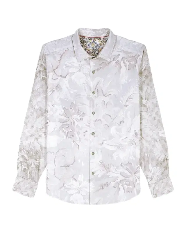 Men 's Sand Cruiser Floral Jacquard Button-Down Shirt