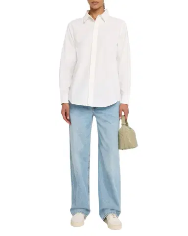 Mother The Bestie Cotton Button-Front Shirt | Thumbnail 1 Mother The Bestie Cotton Button-Front Shirt | Thumbnail 1