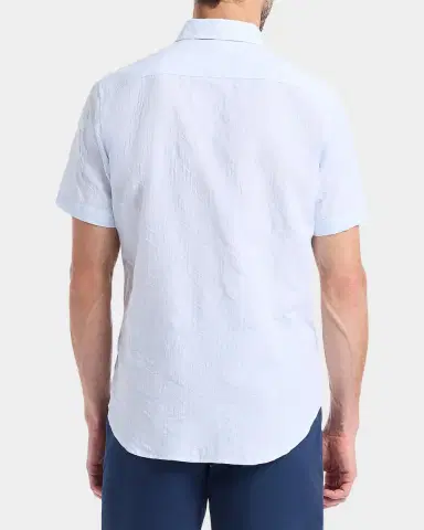 Robert Graham Men's Brackenbury Cotton Jacquard Short-Sleeve Shirt | Thumbnail 3