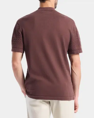 Robert Graham Men's Delmar Cotton Geometric Knit Short-Sleeve Sweater | Thumbnail 3 Robert Graham Men's Delmar Cotton Geometric Knit Short-Sleeve Sweater | Thumbnail 3