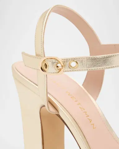 Stuart Weitzman 130mm Reade Metallic Leather Platform Sandals | Thumbnail 5 Stuart Weitzman 130mm Reade Metallic Leather Platform Sandals | Thumbnail 5