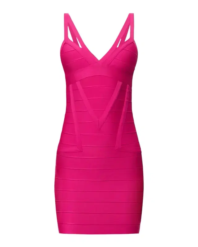 Herve Leger The Midnight Strappy Bandage Mini Dress