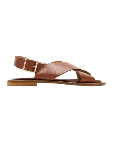 La Canadienne Freeda Leather Flat Crisscross Sandals | Thumbnail 1 La Canadienne Freeda Leather Flat Crisscross Sandals | Thumbnail 1