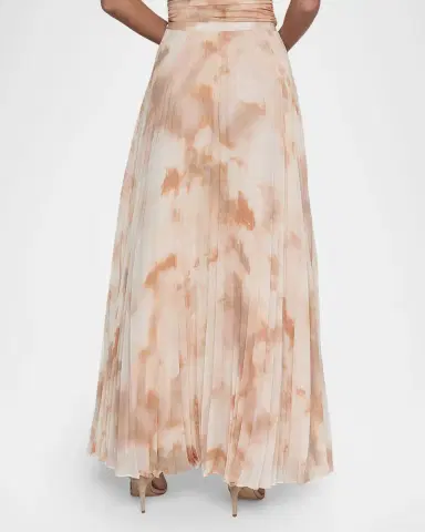 L'AGENCE Torin Pleated Chiffon Maxi Skirt | Thumbnail 3 L'AGENCE Torin Pleated Chiffon Maxi Skirt | Thumbnail 3