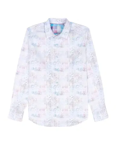 Robert Graham Men's Vista Paisley-Plaid Stretch Sport Shirt | Thumbnail 1 Robert Graham Men's Vista Paisley-Plaid Stretch Sport Shirt | Thumbnail 1