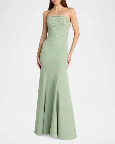 Mac Duggal Strapless Embellished Mermaid Gown | Thumbnail 2 Mac Duggal Strapless Embellished Mermaid Gown | Thumbnail 2