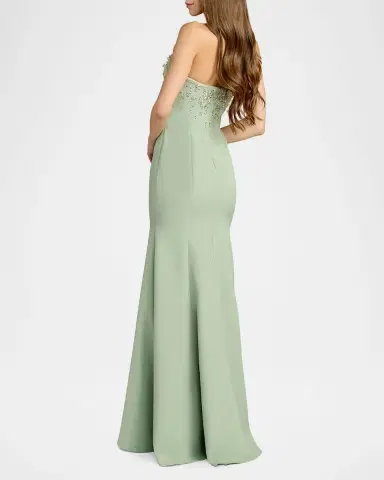 Mac Duggal Strapless Embellished Mermaid Gown | Thumbnail 3 Mac Duggal Strapless Embellished Mermaid Gown | Thumbnail 3
