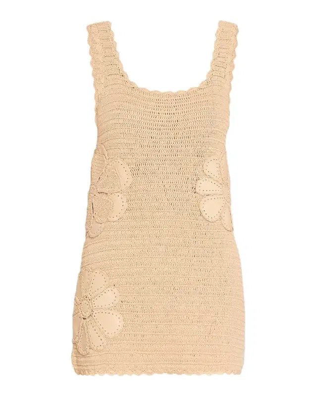 Ramy Brook Cara Floral Crochet Mini Dress