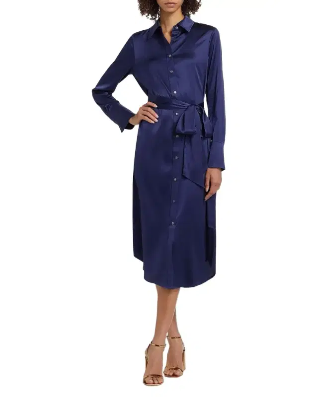 Victoria Silk Shirtdress