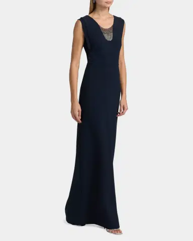 SACHIN & BABI Natalie Embellished Stretch-Crepe Scoopneck Gown | Thumbnail 2 SACHIN & BABI Natalie Embellished Stretch-Crepe Scoopneck Gown | Thumbnail 2