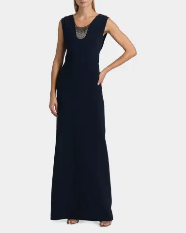 SACHIN & BABI Natalie Embellished Stretch-Crepe Scoopneck Gown | Thumbnail 4 SACHIN & BABI Natalie Embellished Stretch-Crepe Scoopneck Gown | Thumbnail 4