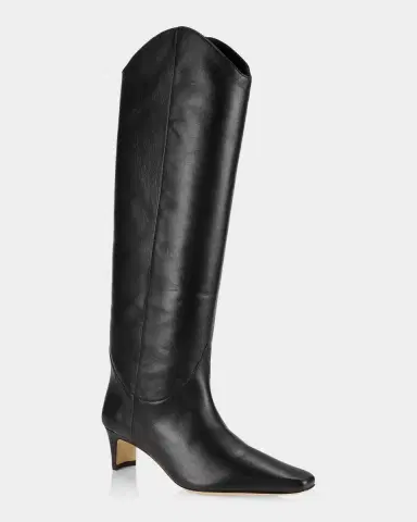 Staud Western Wally 50MM Leather Knee-High Boots | Thumbnail 4 Staud Western Wally 50MM Leather Knee-High Boots | Thumbnail 4