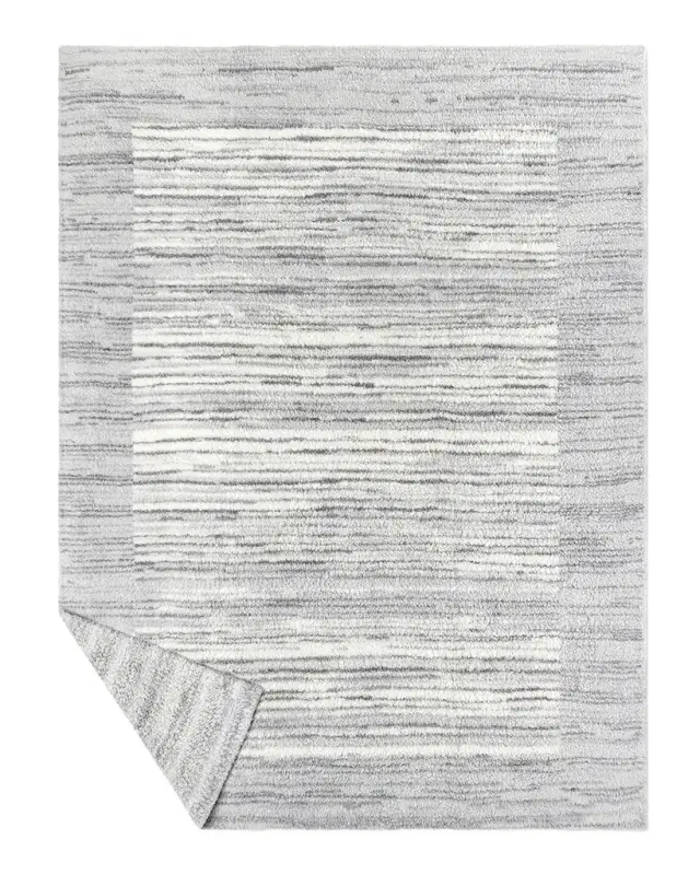 Barefoot Dreams CozyChic Space Dye Border Throw, 54" x 72"