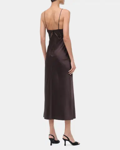 STAUD Terra Heart Silk Slip Dress | Thumbnail 3