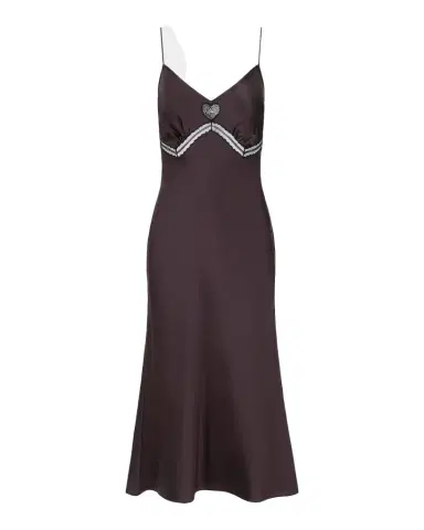 STAUD Terra Heart Silk Slip Dress | Thumbnail 1