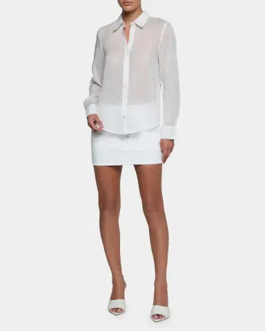 L'Agence Ellery Sheer Ramie Blouse | Thumbnail 2