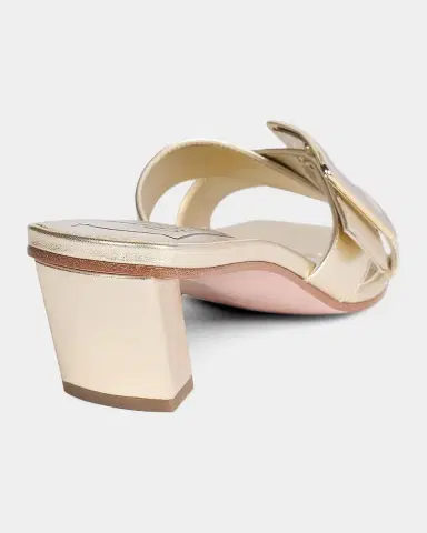 Roger Vivier 45MM Metallic Leather Mules | Thumbnail 2 Roger Vivier 45MM Metallic Leather Mules | Thumbnail 2