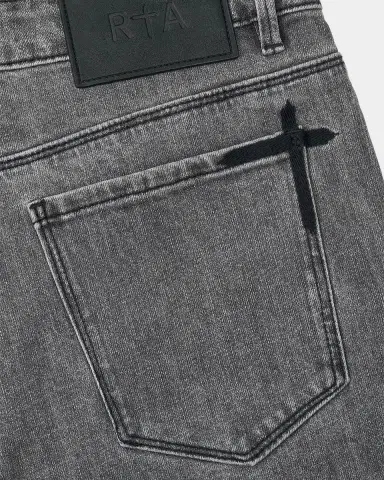 RTA Bryant Logo-Patch Skinny Jeans | Thumbnail 4 RTA Bryant Logo-Patch Skinny Jeans | Thumbnail 4