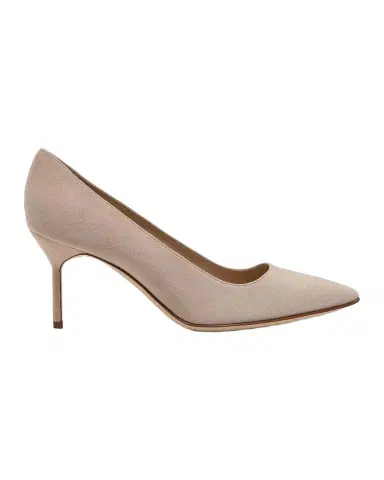 Manolo Blahnik BB 70MM Suede Point Toe Pumps | Thumbnail 1 Manolo Blahnik BB 70MM Suede Point Toe Pumps | Thumbnail 1