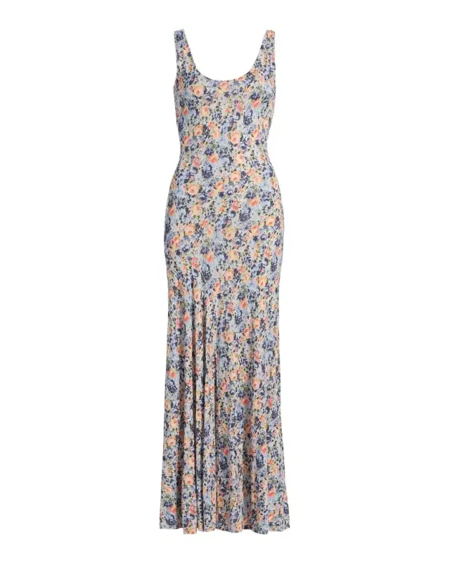 Yasna Floral Jersey Sleeveless Maxi Dress