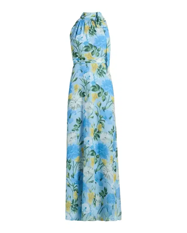 SACHIN BABI Diana Floral Chiffon Maxi Dress