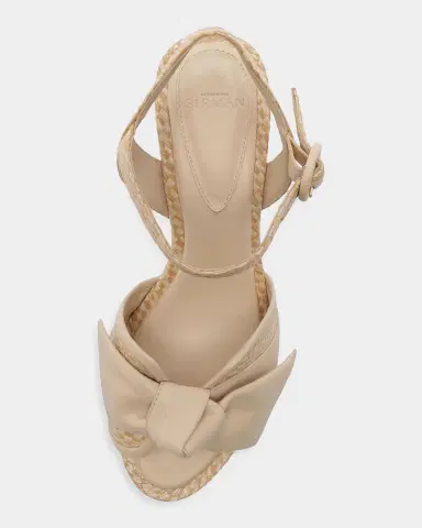 Alexandre Birman Maxi Clarita Flare 120MM Raffia & Leather Platform Sandals | Thumbnail 3 Alexandre Birman Maxi Clarita Flare 120MM Raffia & Leather Platform Sandals | Thumbnail 3