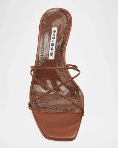 Manolo Blahnik Ninfemu 50MM Leather Strappy Sandals | Thumbnail 4 Manolo Blahnik Ninfemu 50MM Leather Strappy Sandals | Thumbnail 4