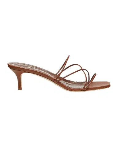 Manolo Blahnik Ninfemu 50MM Leather Strappy Sandals | Thumbnail 1 Manolo Blahnik Ninfemu 50MM Leather Strappy Sandals | Thumbnail 1