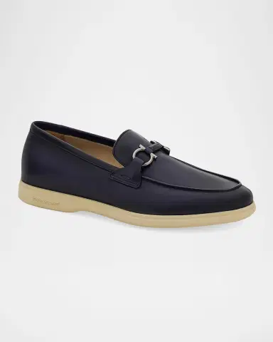 Ferragamo Men's Cosimo Leather Ganicni Bit Loafers | Thumbnail 4 Ferragamo Men's Cosimo Leather Ganicni Bit Loafers | Thumbnail 4