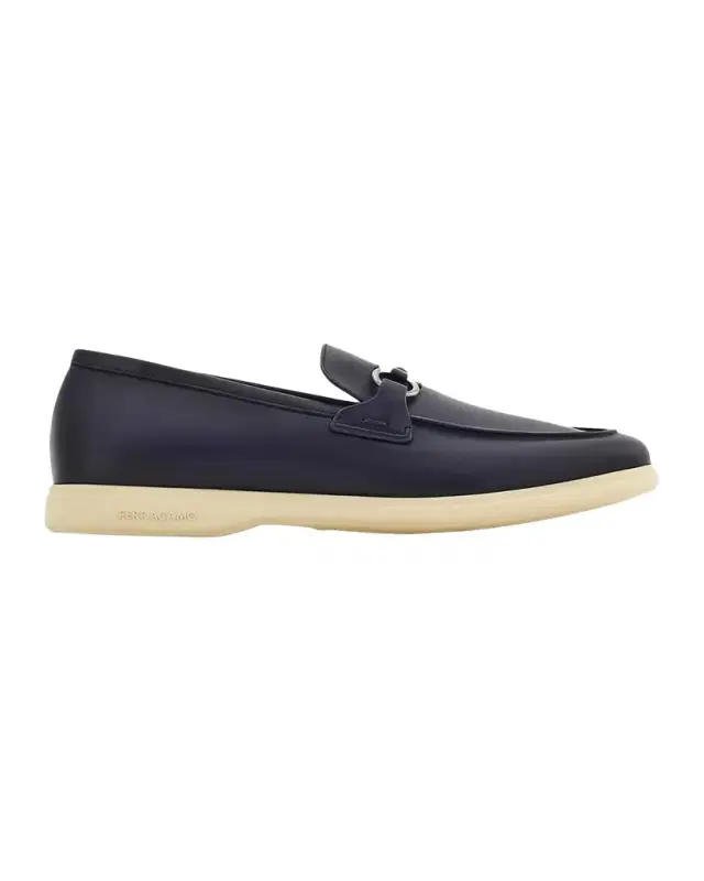 Ferragamo Men 's Cosimo Leather Ganicni Bit Loafers