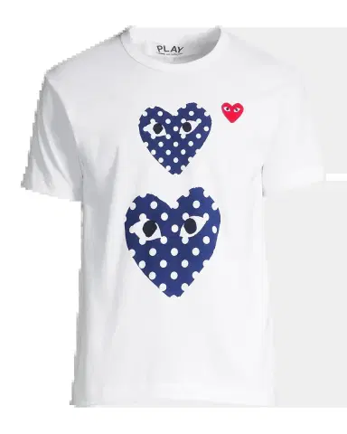 Comme des Garçons Double Polka-Dot Heart Tee | Thumbnail 2 Comme des Garçons Double Polka-Dot Heart Tee | Thumbnail 2