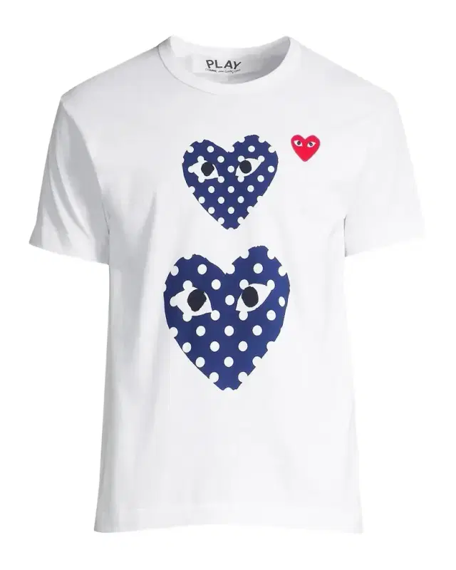 Comme des Garçons Double Polka-Dot Heart Tee