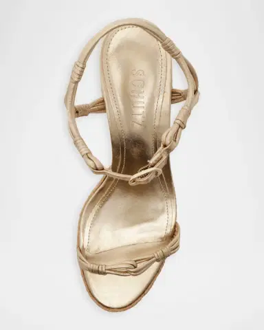 Schutz 100mm Nara Metallic Leather Espadrille Platform Sandals | Thumbnail 6 Schutz 100mm Nara Metallic Leather Espadrille Platform Sandals | Thumbnail 6