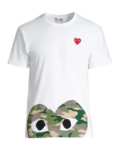 Comme des Garçons Half Camo Heart Tee | Thumbnail 1 Comme des Garçons Half Camo Heart Tee | Thumbnail 1