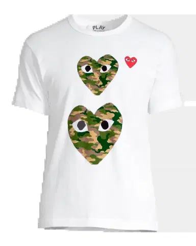 Comme des Garçons Double Camo Logo T-Shirt | Thumbnail 2