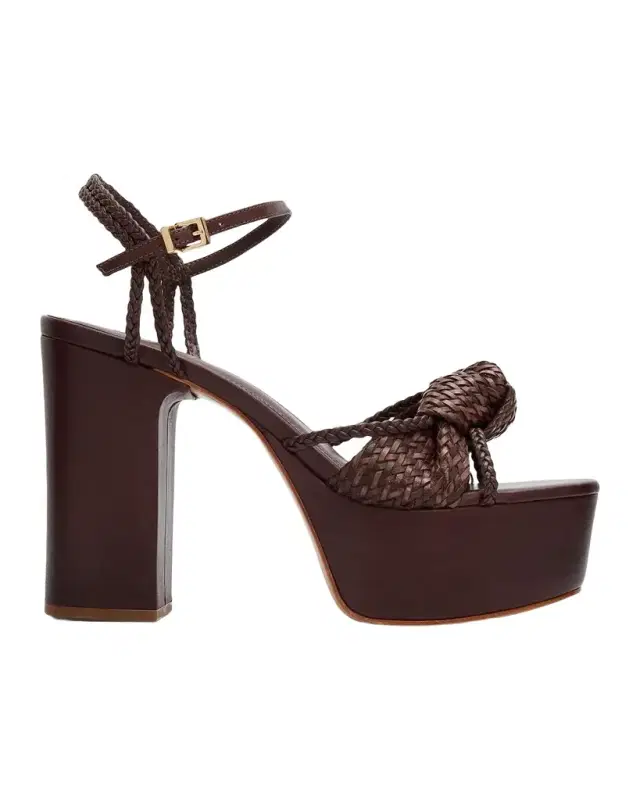 Schutz Kalina 100MM Leather Platform Sandals