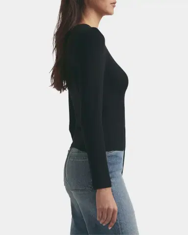 Favorite Daughter Rib-Knit Long-Sleeve Top | Thumbnail 4
